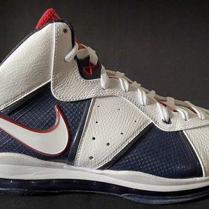 Nike Air Max Lebron James 8 VIII USA Olympic Size 12.5 New OG Box 417098-100